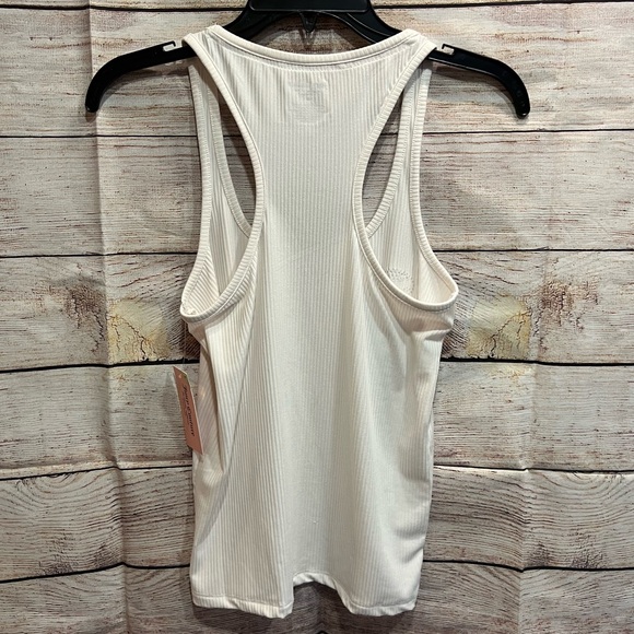 NWT Juicy Couture Sleepwear Racerback Tank Silver Bling Rib Knit Size Medium - Picture 2 of 8